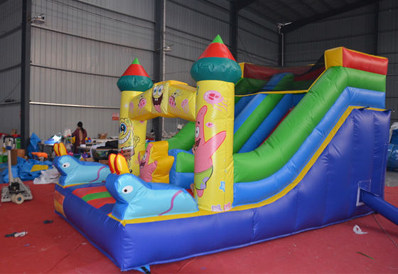 5-10 επιβάτες Custom Small Sponge-Bob Wet and Dry Slide με σχεδιασμό ψηφιακής εκτύπωσης