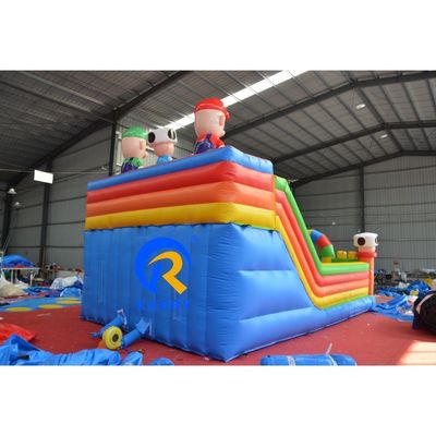 Παιδιά Εξωτερική παιδική χαρά Θέμα Mario Αεροτραμπολίνο Πνευματώδες Πύραυλο με διαδρόμιο
