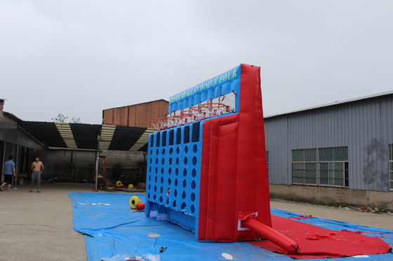 PVC Tarpaulin Connect 4 Πνευματώδες μπάσκετ Αθλητικό παιχνίδι για διαδραστική διασκέδαση του καρναβαλιού