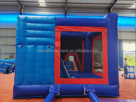 Unisex χαρακτηριστικά προσαρμοσμένο Sonic Bounce House φουσκωτό Combo Slide για ενοικίαση πάρτι