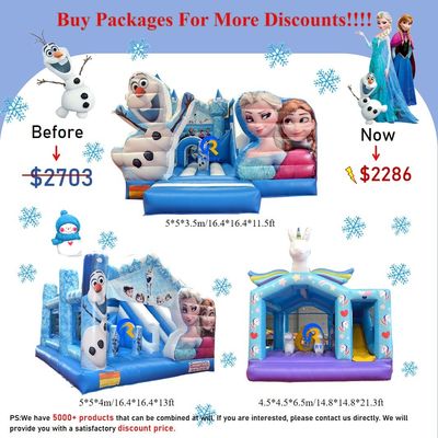 0.55 χιλιοστών PVC βινυλίκι κουρέλια φουσκωτό Combo Castle Slide για τα παιδιά στο πάρκο διασκέδασης
