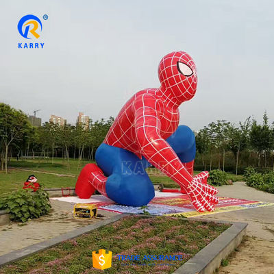 Προσαρμοσμένο πολύχρωμο Marvel Superhero φουσκωτό Spider Man διαφημιστικό υλικό PVC