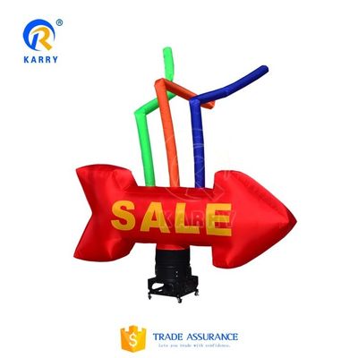 6 μέτρα Πυροβόλο Σεφ Sky Dancing Air Tube Dancer Man Waving Model για εξωτερική διαφήμιση