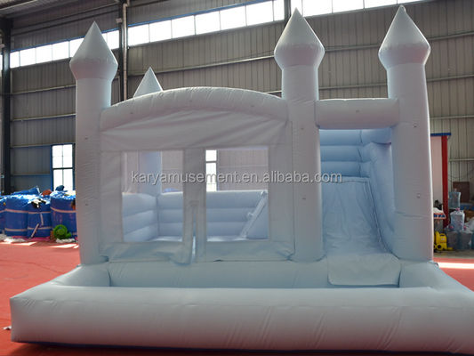Προσαρμοσμένο χρώμα φορητό πάρτι γάμου Bounce House Combo Slide και μπάλα Pit για τα παιδιά