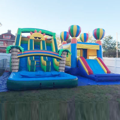 Εξωτερικό Aqua Fun Εμπορικό PVC Θέμα ήλιου Πυροβόλο υδρόδρομο με διπλή λεωφόρο πισίνα