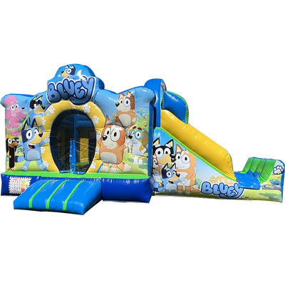 Εμπορικό πάρτι ενοικίαση PVC Bluey Cartoon Bounce Jumping House Κάστρο με διαδρόμιο