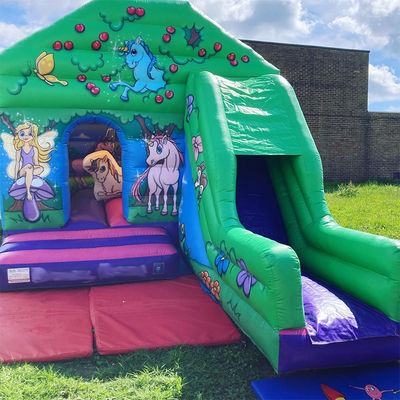 0.55 χιλιοστών PVC βινύλιο καρότσας Bouncer House με διασκέδαση εσωτερικού και εξωτερικού διαδρόμου