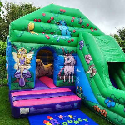 0.55 χιλιοστών PVC βινύλιο καρότσας Bouncer House με διασκέδαση εσωτερικού και εξωτερικού διαδρόμου
