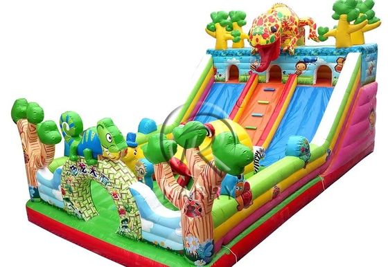 Παιδικά φουσκωτά Unisex διασκέδαση πόλη Dino Θέμα Bounce House Slide για εκδηλώσεις πάρτι