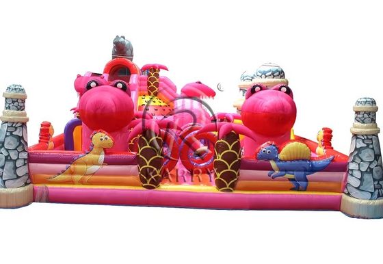 Παιδικά φουσκωτά Unisex διασκέδαση πόλη Dino Θέμα Bounce House Slide για εκδηλώσεις πάρτι