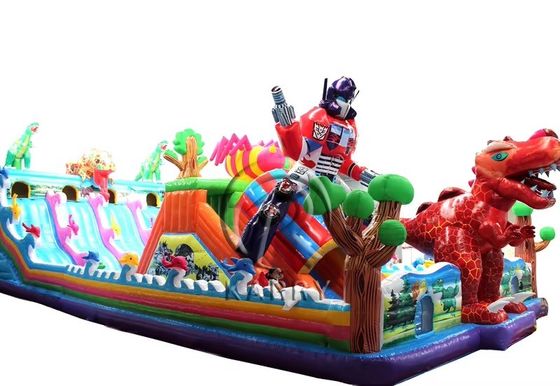 Παιδικά φουσκωτά Unisex διασκέδαση πόλη Dino Θέμα Bounce House Slide για εκδηλώσεις πάρτι
