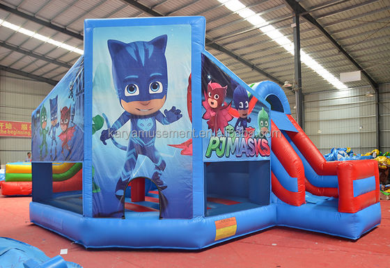 Εμπορική ποιότητα PVC Tarpaulin Mini Super man Κόκκινο φουσκωτό αναπηρικό σπίτι με διαδρόμιο