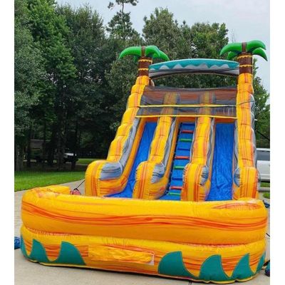 Πίσω αυλή Διασκέδαση Μέγιστη χωρητικότητα >500kg Πίθανος καρχαρίας φοινικός φουσκωτός υδρατρείος με πισίνα