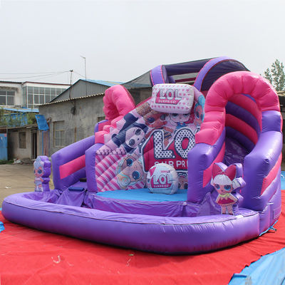 Μονάδα κατοικίας Unisex Inflatable Cartoon LOL υγρό/ξηρό υδρόδρομο με πισίνα και κάστρο