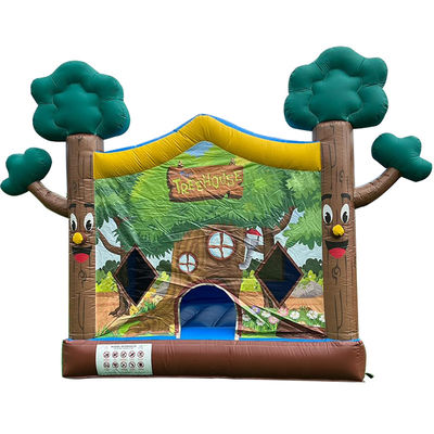 14 Χρόνια Ανάπτυξη Γυναίκας-Νέο PVC φουσκωτό Treehouse Bounce House Κάστρο για Εμπορική