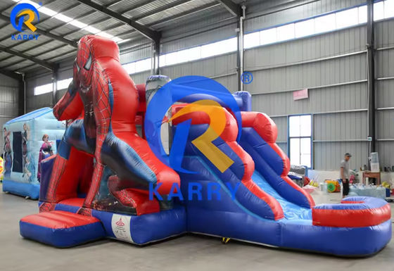 Σλάιντ Κομπό του Κάστρου Spiderman με πισίνα στο εμπορικό ανεμιστήρι πάρκο διασκέδασης
