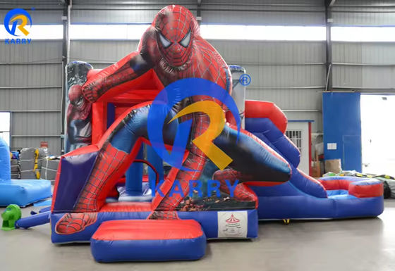 Σλάιντ Κομπό του Κάστρου Spiderman με πισίνα στο εμπορικό ανεμιστήρι πάρκο διασκέδασης