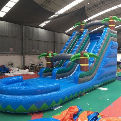 Unisex Bouncy House Slide φουσκωτό Jumping Air Bouncer Slide για πισίνα 5-10 επιβάτες