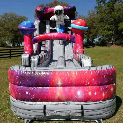 Πάρκο διασκέδασης Bouncy Toy 9x5x5m ή προσαρμοσμένο μέγεθος Castle Slide Combo Θέμα αστροναύτης