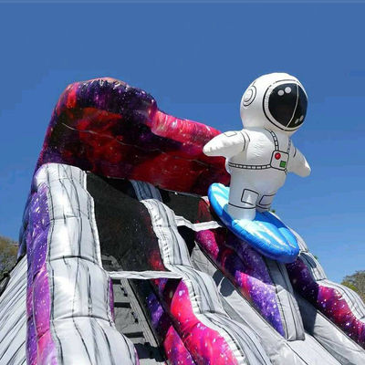 Πάρκο διασκέδασης Bouncy Toy 9x5x5m ή προσαρμοσμένο μέγεθος Castle Slide Combo Θέμα αστροναύτης
