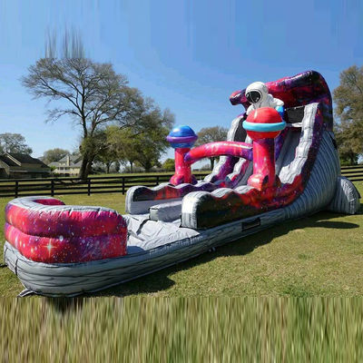 Πάρκο διασκέδασης Bouncy Toy 9x5x5m ή προσαρμοσμένο μέγεθος Castle Slide Combo Θέμα αστροναύτης
