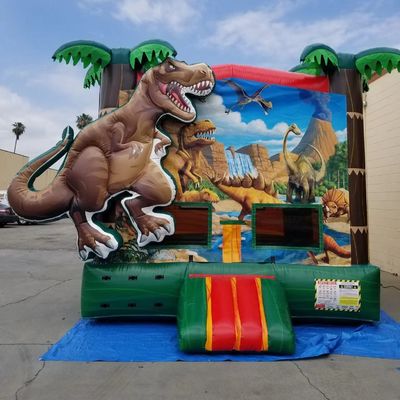Αεροαναπνευστήρας συμπεριλαμβάνεται Pop Dinosaur Land Inflatable Trampoline για παιδιά και ενήλικες