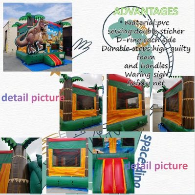 Αεροαναπνευστήρας συμπεριλαμβάνεται Pop Dinosaur Land Inflatable Trampoline για παιδιά και ενήλικες