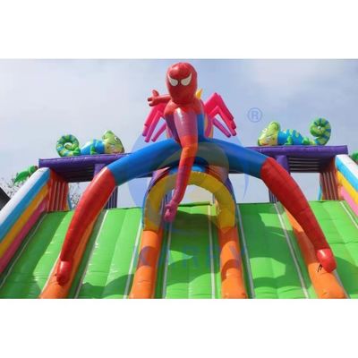 Εμπορικός Spiderman Αναπηδικό Σπίτι Πρόβλημα Combo Κάστρο Φουσκωτό Bouncer υδάτινο διαδρόμιο