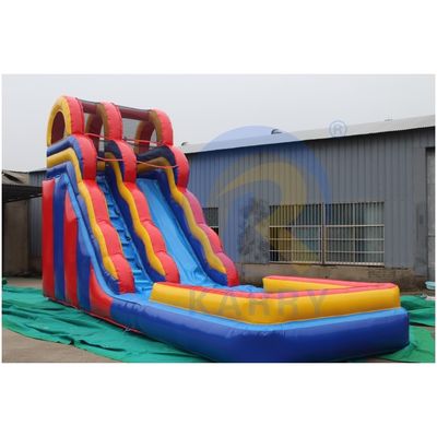 Unsix PVC Adult Size Jumping Slide Μακρύ και Μεγάλο Πυροβόλο υδατικό διαδρόμιο με τερματοφύλακα