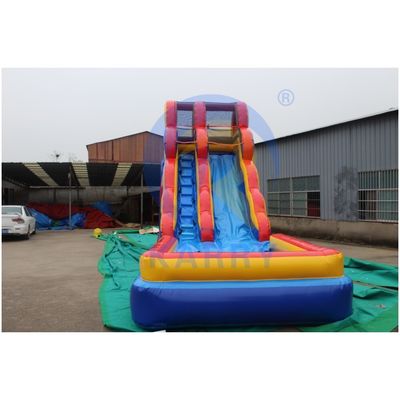 Unsix PVC Adult Size Jumping Slide Μακρύ και Μεγάλο Πυροβόλο υδατικό διαδρόμιο με τερματοφύλακα