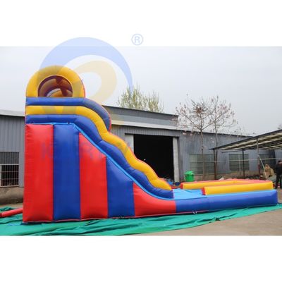Unsix PVC Adult Size Jumping Slide Μακρύ και Μεγάλο Πυροβόλο υδατικό διαδρόμιο με τερματοφύλακα
