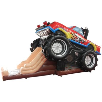 Θάλασσα / Αεροπορική παράδοση Custom PVC 3D Κόκκινο Off-Road Car Castle Πυροβόλο Σώμα για παιδιά