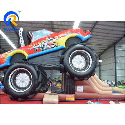 Θάλασσα / Αεροπορική παράδοση Custom PVC 3D Κόκκινο Off-Road Car Castle Πυροβόλο Σώμα για παιδιά