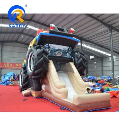 Θάλασσα / Αεροπορική παράδοση Custom PVC 3D Κόκκινο Off-Road Car Castle Πυροβόλο Σώμα για παιδιά