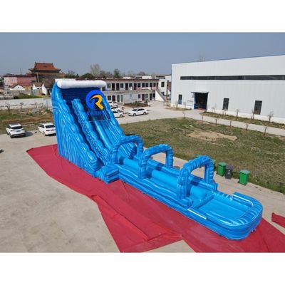 18x4.5x7m Εξωτερικό διπλό διαδρόμιο φουσκωτό υδρόδρομο συνδυασμός μεγάλου εκτεταμένου διαδρόμου