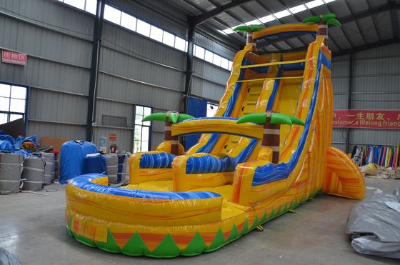 Εταιρική αεροαναπνευστήρα τύπου CE Commercial Inflatable Shark Water Slide