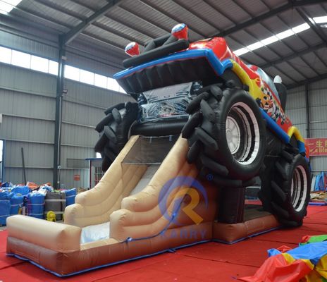 OEM Δικαιούμενο PVC Off-road αυτοκίνητο αγωνιστικού αυτοκινήτου Trampoline Slide συνδυασμός Ελαστικό κάστρο