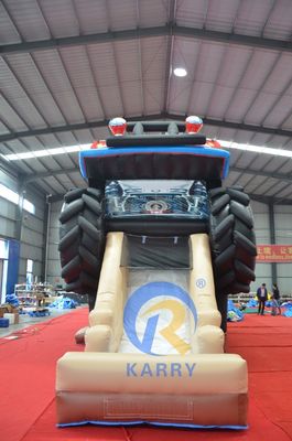 OEM Δικαιούμενο PVC Off-road αυτοκίνητο αγωνιστικού αυτοκινήτου Trampoline Slide συνδυασμός Ελαστικό κάστρο