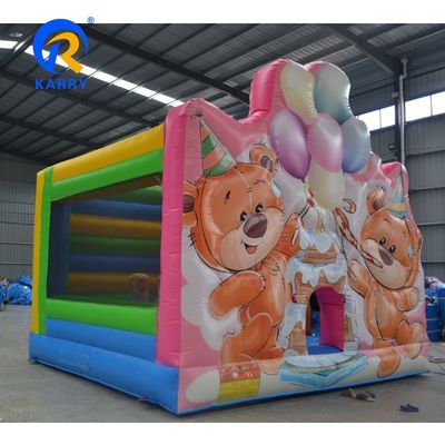 Προσαρμόσιμο φουσκωτό βουρτσάκι από PVC Mini Cute Bounce House για παιδιά EN71/CE πιστοποιημένο