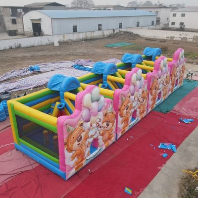Προσαρμόσιμο φουσκωτό βουρτσάκι από PVC Mini Cute Bounce House για παιδιά EN71/CE πιστοποιημένο