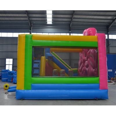 Προσαρμόσιμο φουσκωτό βουρτσάκι από PVC Mini Cute Bounce House για παιδιά EN71/CE πιστοποιημένο