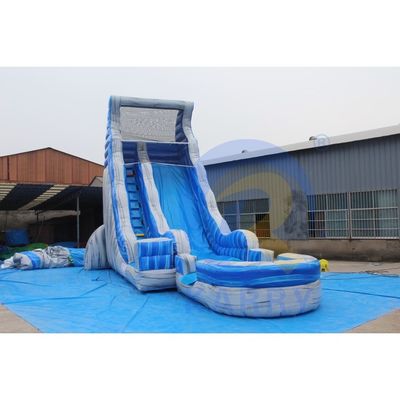 Μαγικό Μεγάλο Crush Running Bouncy Games Εμπορικό 32ft Μπλε Μακρύ φουσκωτό υδάτινο διαδρόμιο