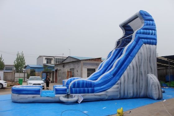 Μαγικό Μεγάλο Crush Running Bouncy Games Εμπορικό 32ft Μπλε Μακρύ φουσκωτό υδάτινο διαδρόμιο