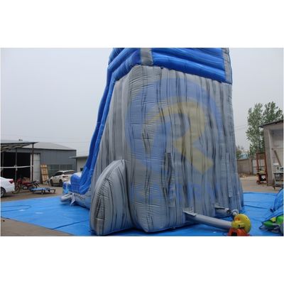 Μαγικό Μεγάλο Crush Running Bouncy Games Εμπορικό 32ft Μπλε Μακρύ φουσκωτό υδάτινο διαδρόμιο