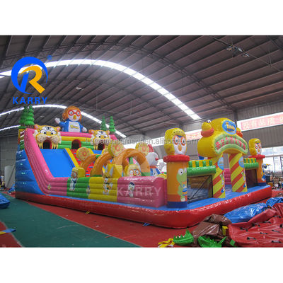 Πνευματώδης διασκέδαση πόλη Jumping Bouncy Castle Slide Combo για μέγιστη χωρητικότητα &lt;100kg