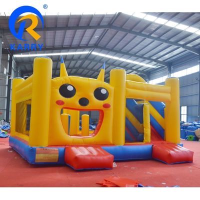 14 Years Up Πυροβόλο συνδυασμό με Slide και Bouncy Castle Γλυκός κίτρινος χαρακτήρας καρτούν