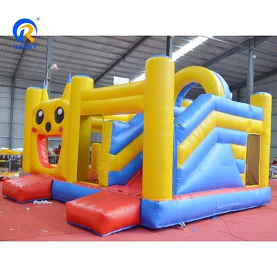 14 Years Up Πυροβόλο συνδυασμό με Slide και Bouncy Castle Γλυκός κίτρινος χαρακτήρας καρτούν