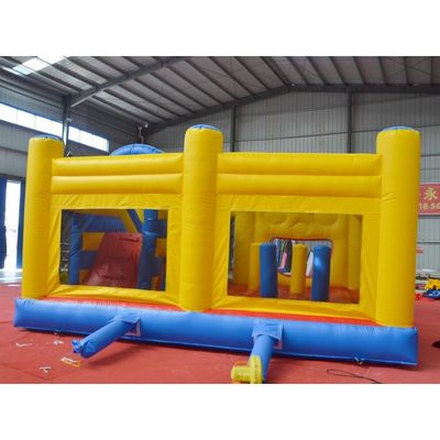 14 Years Up Πυροβόλο συνδυασμό με Slide και Bouncy Castle Γλυκός κίτρινος χαρακτήρας καρτούν
