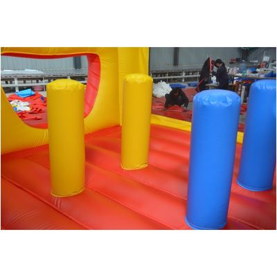 14 Years Up Πυροβόλο συνδυασμό με Slide και Bouncy Castle Γλυκός κίτρινος χαρακτήρας καρτούν