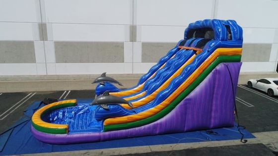 Ταχυδρομική αποστολή Unisex Bounce Slider Πυροβόλο υδρόδρομο με πισίνα Παιχνίδια